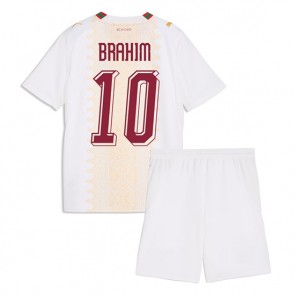 Marocko Brahim Diaz #10 Bortaställ Barn VM 2026 Kortärmad (+ Korta byxor)